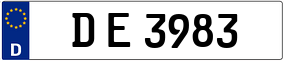 Trailer License Plate